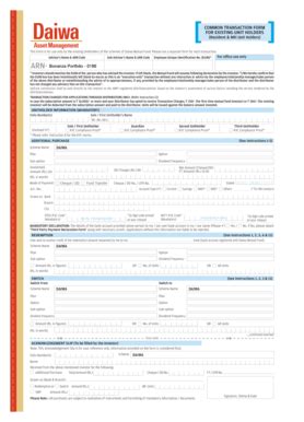 Fillable Online Common Transaction Form Bonanzafinmart Fax Email