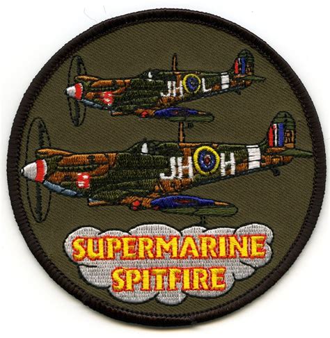 Supermarine Spitfire Patch Supermarine Spitfire Patches Mens Flip Flop