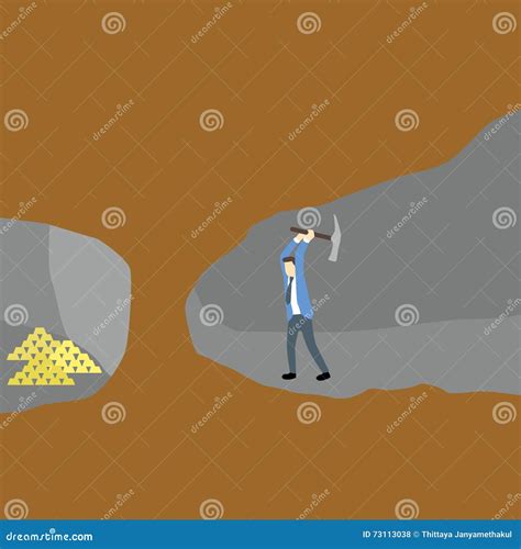 Businessman With Shovel Digging Cartoon CartoonDealer 67439607