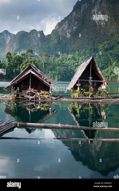 Floating Bungalows Khao Sok National Park Man Made Reservoir Chiao