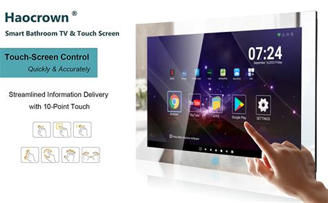 Haocrown 27 Inch Waterproof Bathroom Mirror Tv Smart