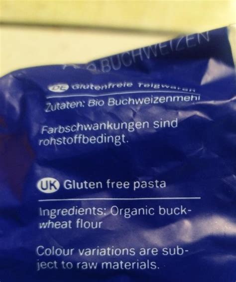 Bio Buchweizen Fusilli Seitz kalórie kJ a nutričné hodnoty