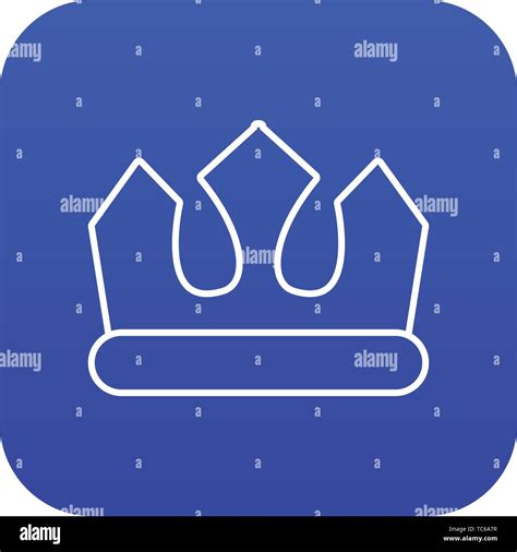 Bronze Crown Icon Blue Vector Stock Vector Image And Art Alamy