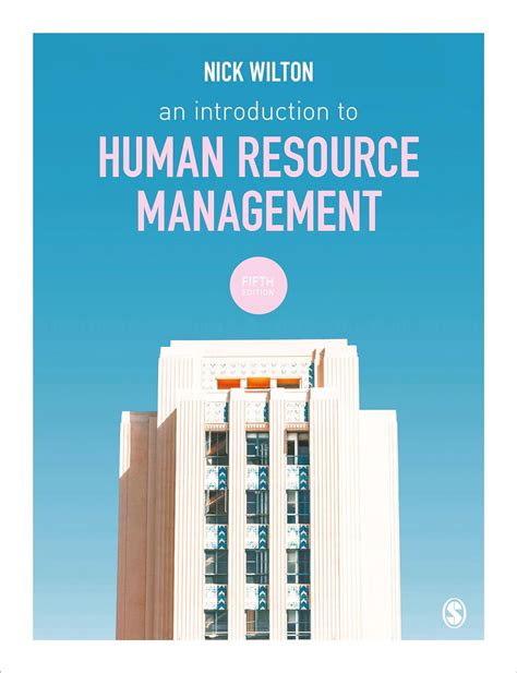 An Introduction To Human Resource Management Wilton Nick