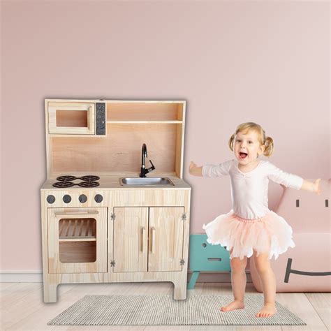 Cozinha Infantil Completa Forno Microondas Utensilios Panela