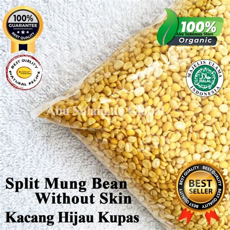 Jual Kacang Hijau Kupas G Organic Hulled Mung Split Mung Beans