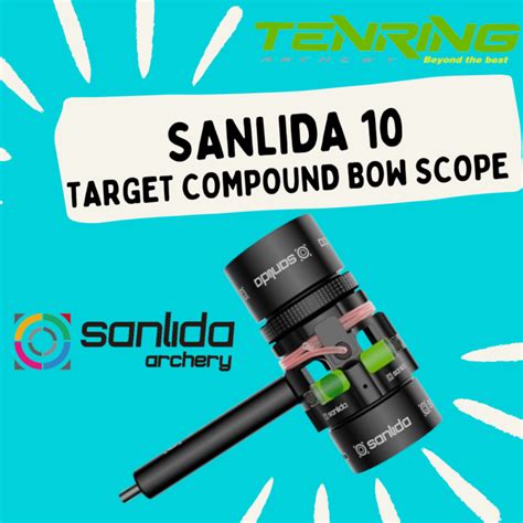 SANLIDA X10 COMPOUND SIGHT SCOPE COMPOUND BOW TENRING ARCHERY