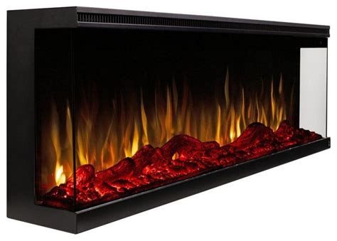 Touchstone Sideline Infinity 3 Sided Smart Electric Fireplace 72 Wide Transitional Indoor