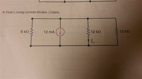 Solved Find I0 Using Current Divider Chegg