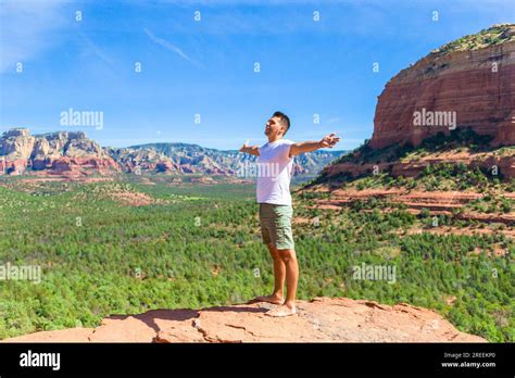 Travel In Devils Bridge Trail Scenic View Panoramic Landscape In