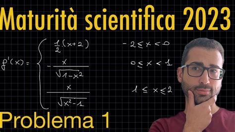 Prima parte del primo problema Maturità scientifica 2023