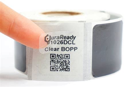 White And Clear Bopp Film Labels