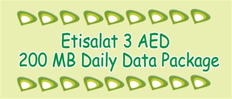 How To Activate And Deactivate Etisalat Daily Data Plan 3 Aed