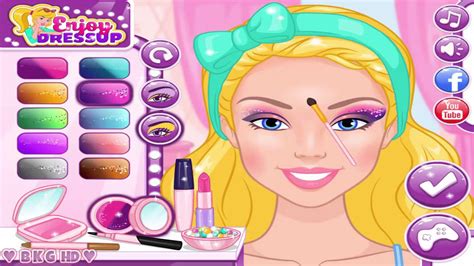 Barbie Makeup Artist ♥ Barbie Make Up Video Game For Girls Youtube