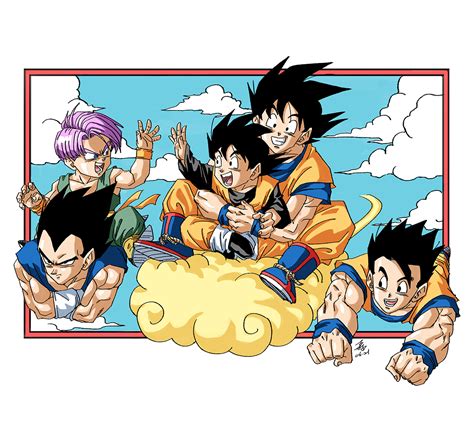 Son Goku Vegeta Son Gohan Trunks And Son Goten Dragon Ball And 1