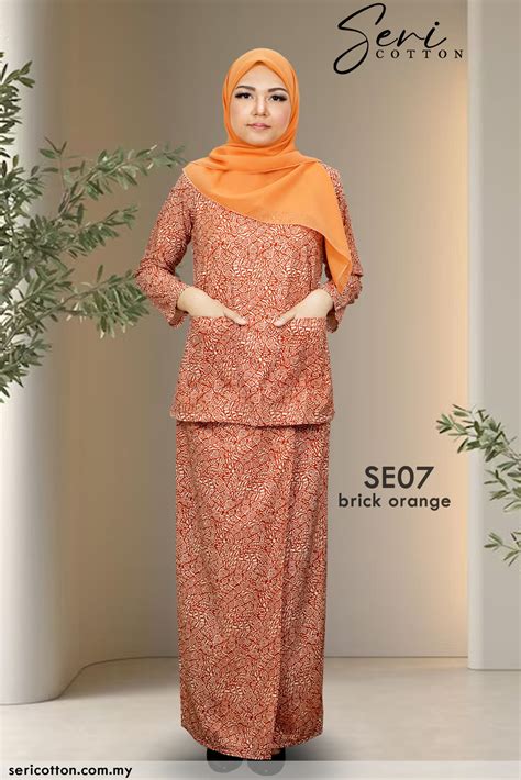 Kurung Kedah Seri Melati Se Seri Cotton