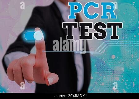 Criture Manuelle Conceptuelle Montrant Le Test Pcr Concept