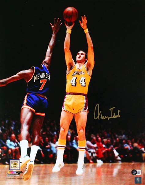 Jerry West Signed Lakers 16x20 Photo Beckett Pristine Auction