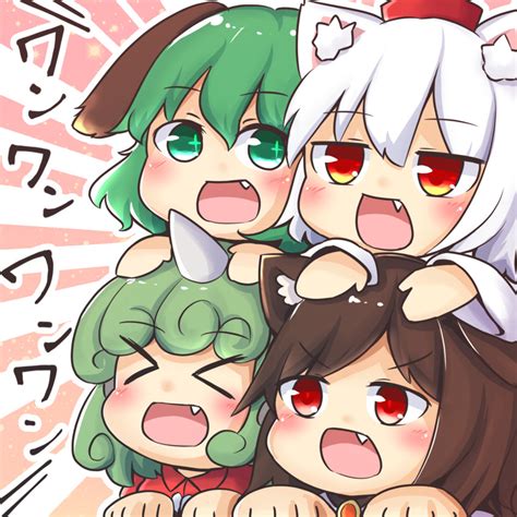 Inubashiri Momiji Imaizumi Kagerou Kasodani Kyouko And Komano Aunn