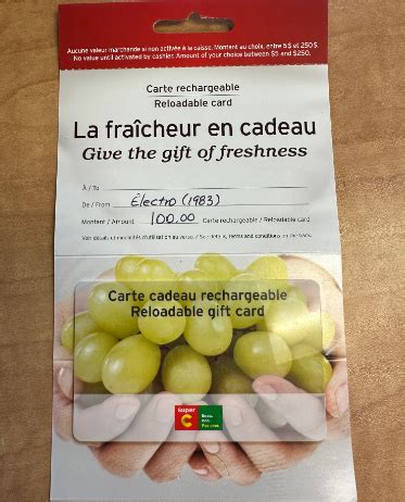 Tenter de gagner une carte cadeau épicerie Super C de 100 Quebec