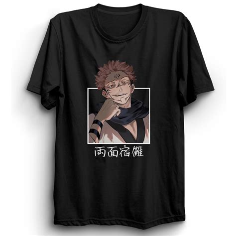 Camiseta Basica Camisa Unissex Sukuna Aka Jujutsu Kaisen Maldiçao Anime