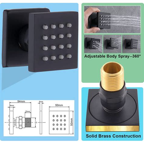 Alenartwater Thermostatic Complete Shower System With Rough In Valve