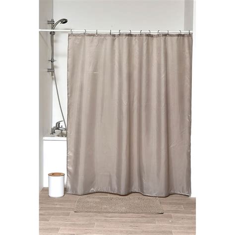 Rideau De Douche Polyester Taupe X Cm Centrakor