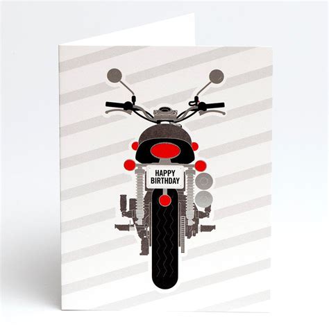 Motorcycle Birthday card | Stubbe Chocolates Toronto