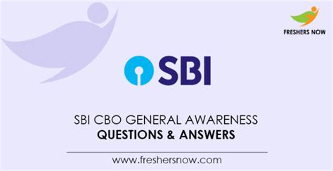 Sbi Cbo General Awareness Questions Answers