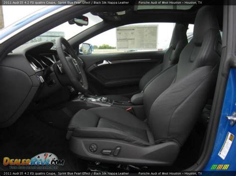 Black Silk Nappa Leather Interior 2011 Audi S5 42 Fsi Quattro Coupe Photo 5