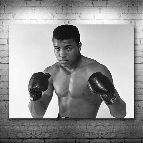 Muhammad Ali Black White Portrait Wall Art Poster – Aesthetic Wall Decor