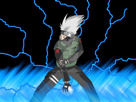 Kakashi Purple Lightning Wallpaper