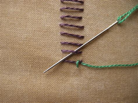 Queenie S Needlework Tast Double Lock Stitch Turns Into A