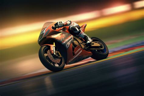 bike on racing track. Generative AI 28288803 Stock Photo at Vecteezy