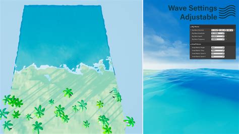 Procedural Low Poly Water in Blueprints - UE Marketplace