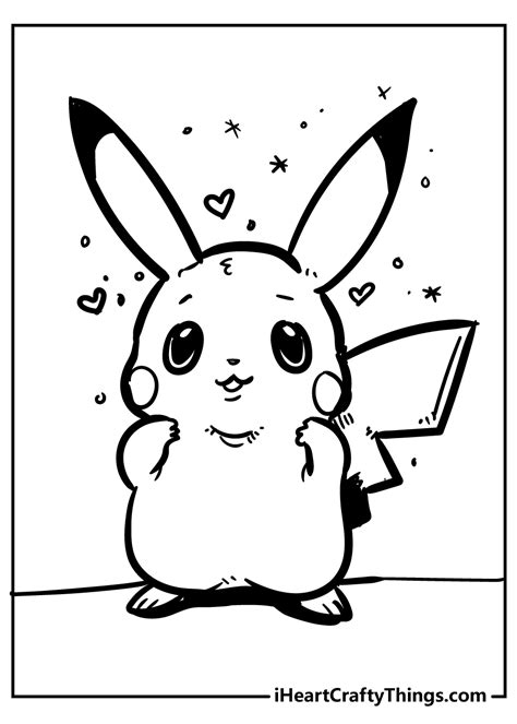 Pikachu Coloring Pages Pdf