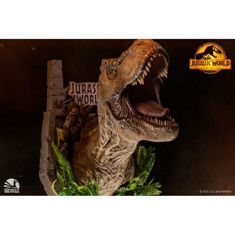 Jurassic World Dominion T Rex Wall Mounted Bust Infinity Studio