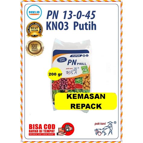 Jual Pupuk Kno Putih Pak Tani Pn Prill Gr Kemasan Repack Fase