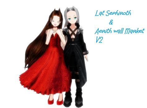 MMD Aerith and Sephiroth by Pucaroo16 on DeviantArt