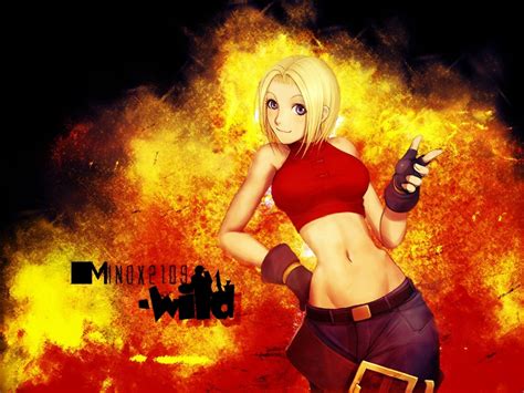 Wallpaper Video Game Gadis Anime Merah Raja Pejuang Biru Mary Screenshot Wallpaper