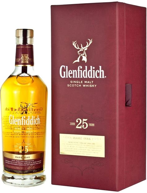 Glenfiddich Single Malt Scotch Whisky Aged 25 Years Rare Oak 700ML