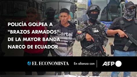 Policía golpea a brazos armados de la mayor banda narco de Ecuador