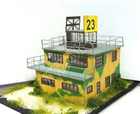 Ww Raf Airfield Control Tower Scale Model Kit Lasercut Parts