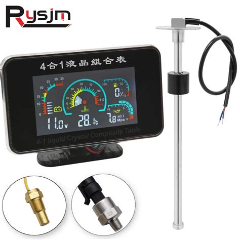 Universal Em Lcd Carro Calibre Temp De Gua Sensor De Temperatura