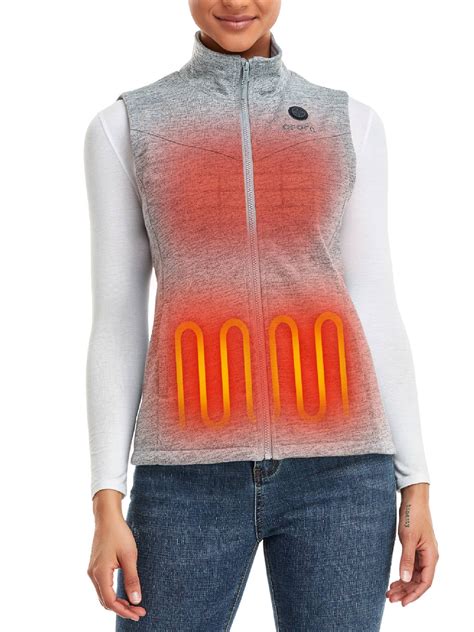 Ororo Women S Fleece Heated Vest With Battery Heating Vest Electric