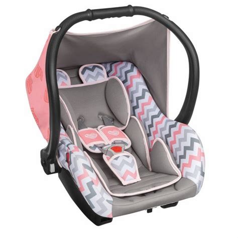 Beb Conforto Cadeirinha Carro Base Preta Ello Tutti Baby Rosa