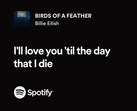 Birds Of A Feather Billie Eilish In Song Quotes Meaningful