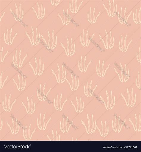 Creative Doodle Grasss Seamless Pattern Royalty Free Vector