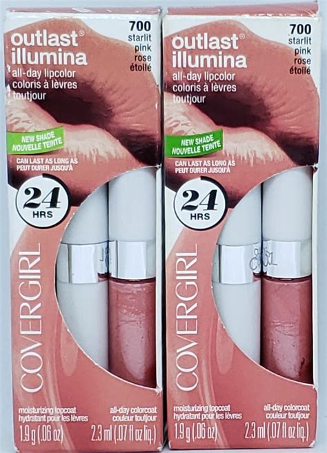 Covergirl Outlast Illumina All Day Lip Color 700 Starlit Pink Lot Of 2 46200012221 Ebay