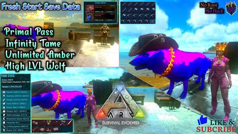 Ark Mobile Fresh Start Save Data Unlimited Amber Infinite Tame